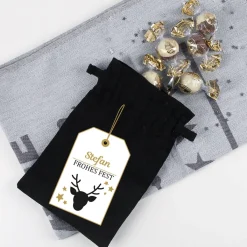 Haselnuss Pralinen mit Geschenksäckchen - Frohes Fest