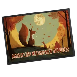 Herbst Fußmatte mit Wunschtext - verschiedene Motive zur Auswahl