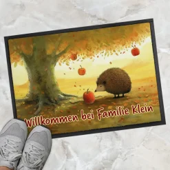Herbst Fußmatte mit Wunschtext - verschiedene Motive zur Auswahl