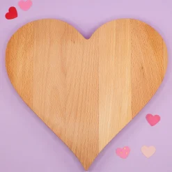 Herz Frühstücksbrettchen & Servierbrett aus Holz mit Gravur | Geschenk zum Muttertag & Geburtstag