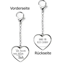 Herzförmiger Schlüsselanhänger für die beste Freundin