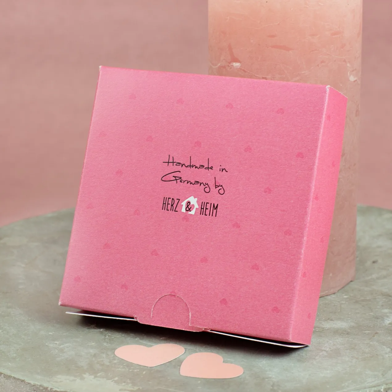 Herzkette mit Gravur in Geschenkbox - Scheiß auf Valentinstag ich liebe dich jeden Tag