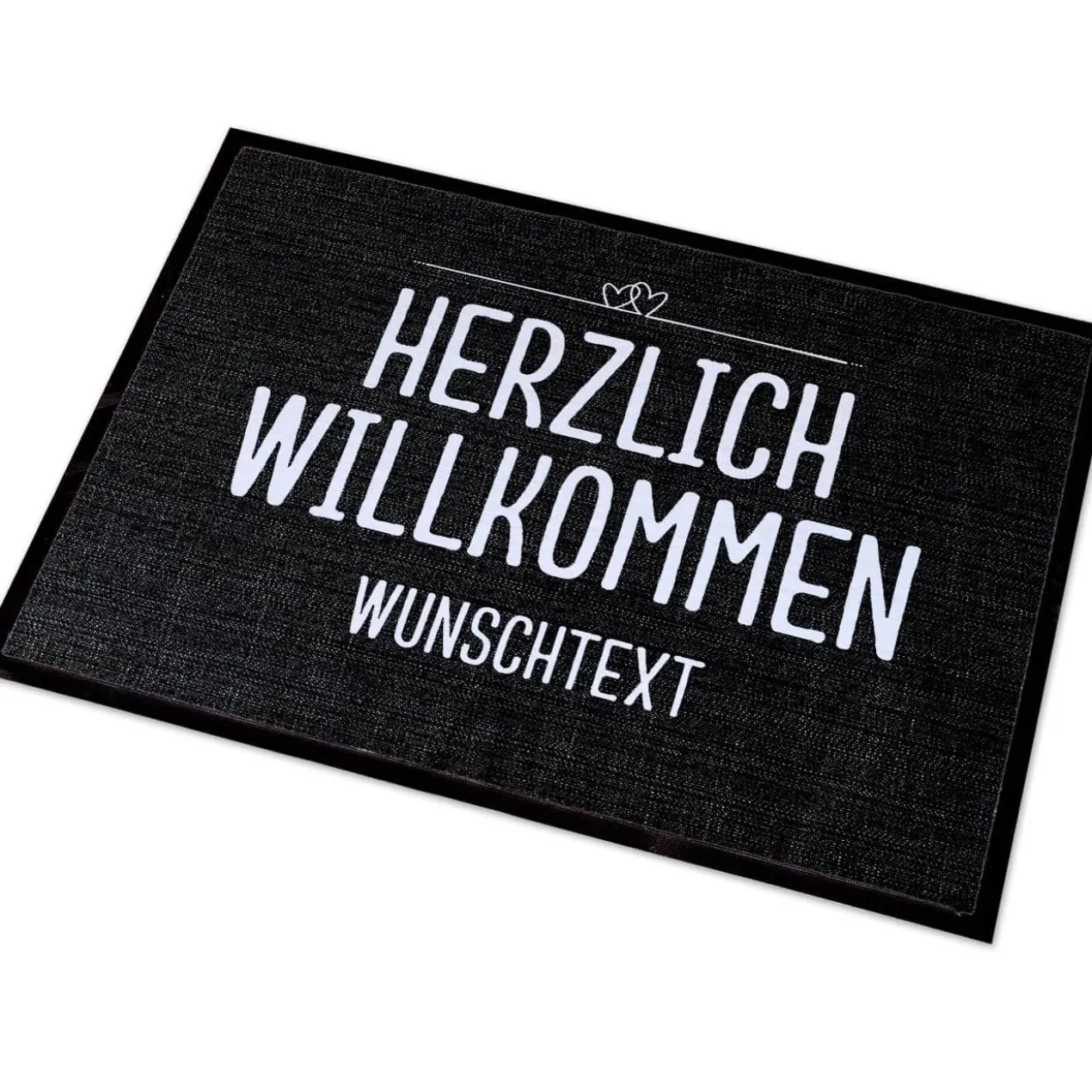 Herzlich Willkommen - Fussmatte mit Ihrem Spruch