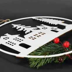 Herzlich Willkommen - Türkranz mit Name personalisiert