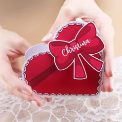 Herzschachtel mit Lindorkugeln zum Valentinstag oder Muttertag