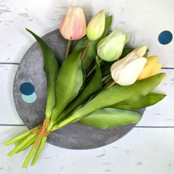Hochwertiger Kunstblumenstrauß Tulpen in zwei Größen | Nachhaltige Seidenblumen