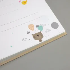 Hochwertiges Babyalbum, personalisiert und handgearbeitet | Fotobuch Geschenk zur Geburt