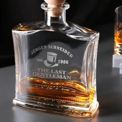 Hochwertige Whiskykaraffe mit Gravur