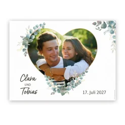 Hochzeitsbanner zum Ausschneiden personalisiert mit Foto | XXL Banner zur Hochzeit