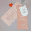 Hochzeitseinladung - Kartentrio mit Wellenrand - verschiedene Farben wählbar