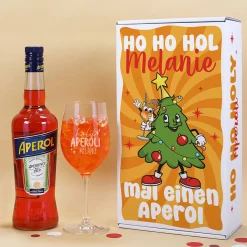 Hol mir einen Aperol - Geschenkset zu Weihnachten mit Glas und Geschenkbox