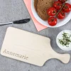 Holzbrettchen mit Griff graviert mit Name