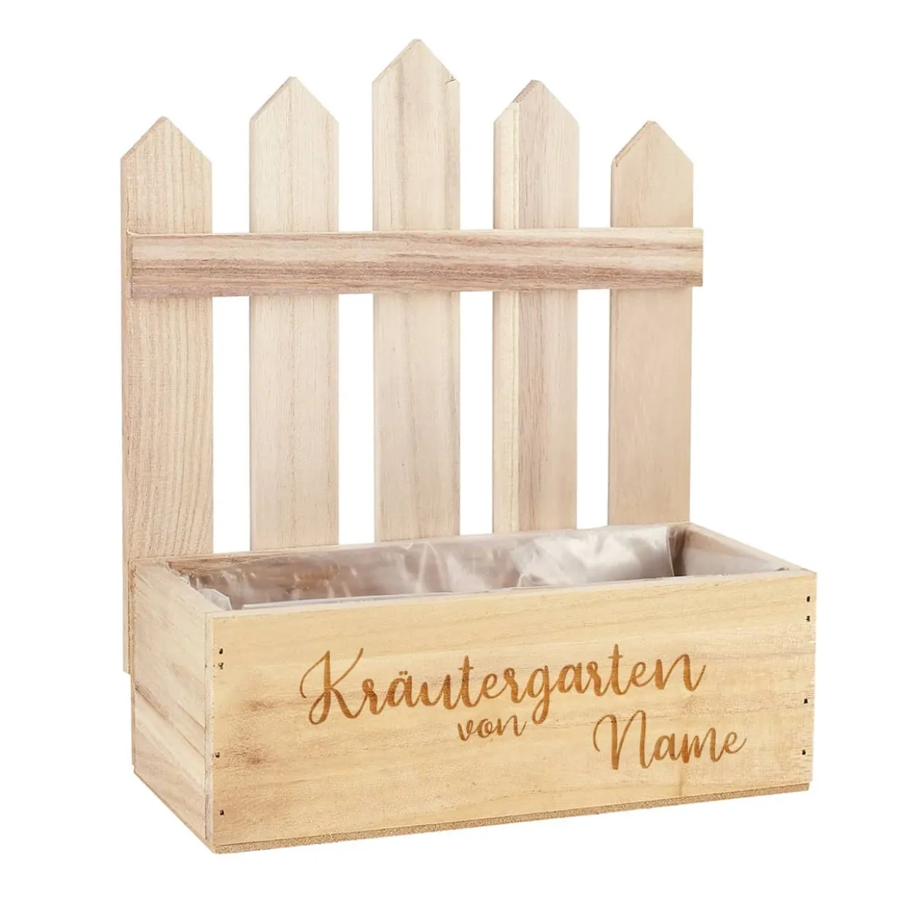 Holzkiste Kräutergarten mit Namensgravur