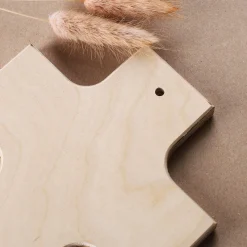 Holzkreuz mit Blütenkranz zur Taufe, Kommunion oder Konfirmation