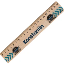 Holz Lineal für Jungen personalisiert mit Name | Polizei Motiv | 20 cm