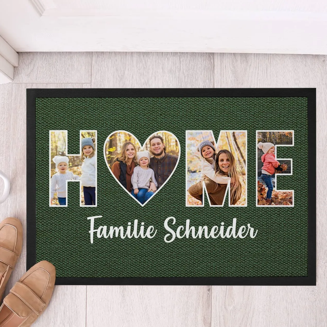 HOME - Fotofußmatte in verschiedenen Farben
