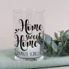 Home sweet Home - Windlicht aus Glas mit Ihrem Wunschtext