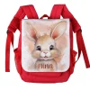 Häschen Kinderrucksack im Watercolor Design mit Ihrem Wunschnamen