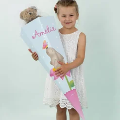 Häschen-Schultüte mit Name
