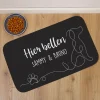 Hundematte personalisierbar mit eigenem Text | Individuelle Napfunterlage, rutschfest