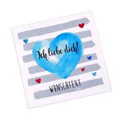 Ich liebe dich! persönliche Klappkarte für Ihre Liebesgrüße
