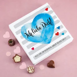 Ich liebe dich! Pralinen Liebesgrüße, 100g Lindt Mini-Pralinés
