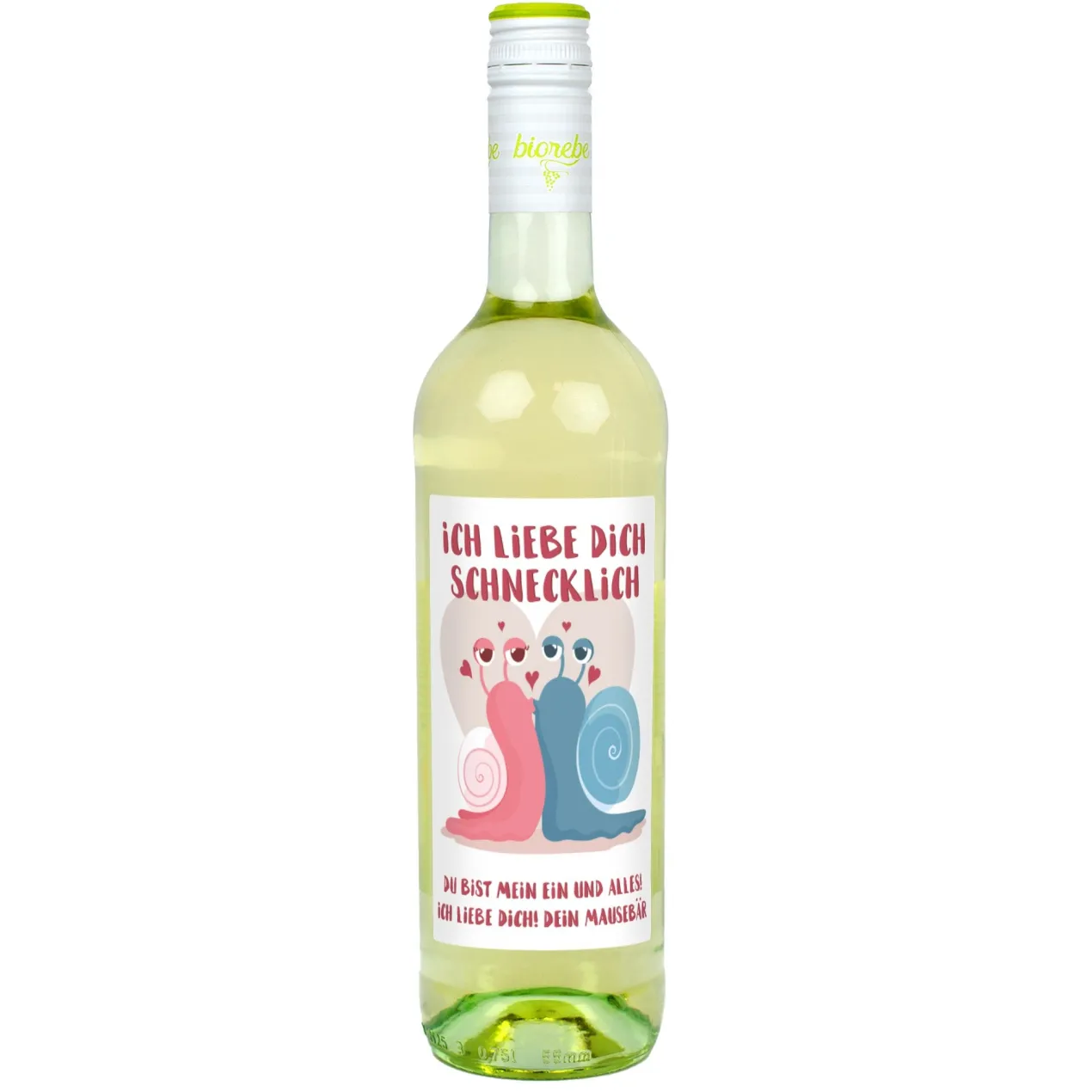 Ich liebe dich schnecklich - Biorebe Wein zum Valentinstag | Bienenfreundlich & Nachhaltig