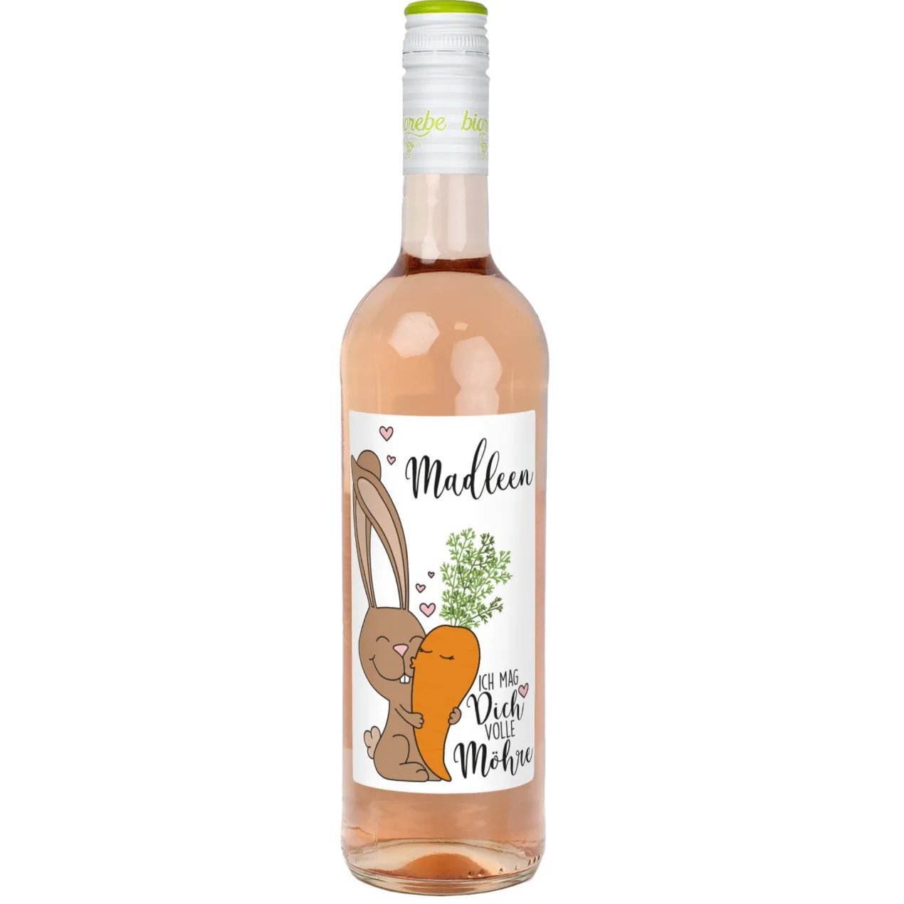 Ich mag Dich volle Möhre! - Biorebe Wein mit Wunschname | Bienenfreundlich & Nachhaltig