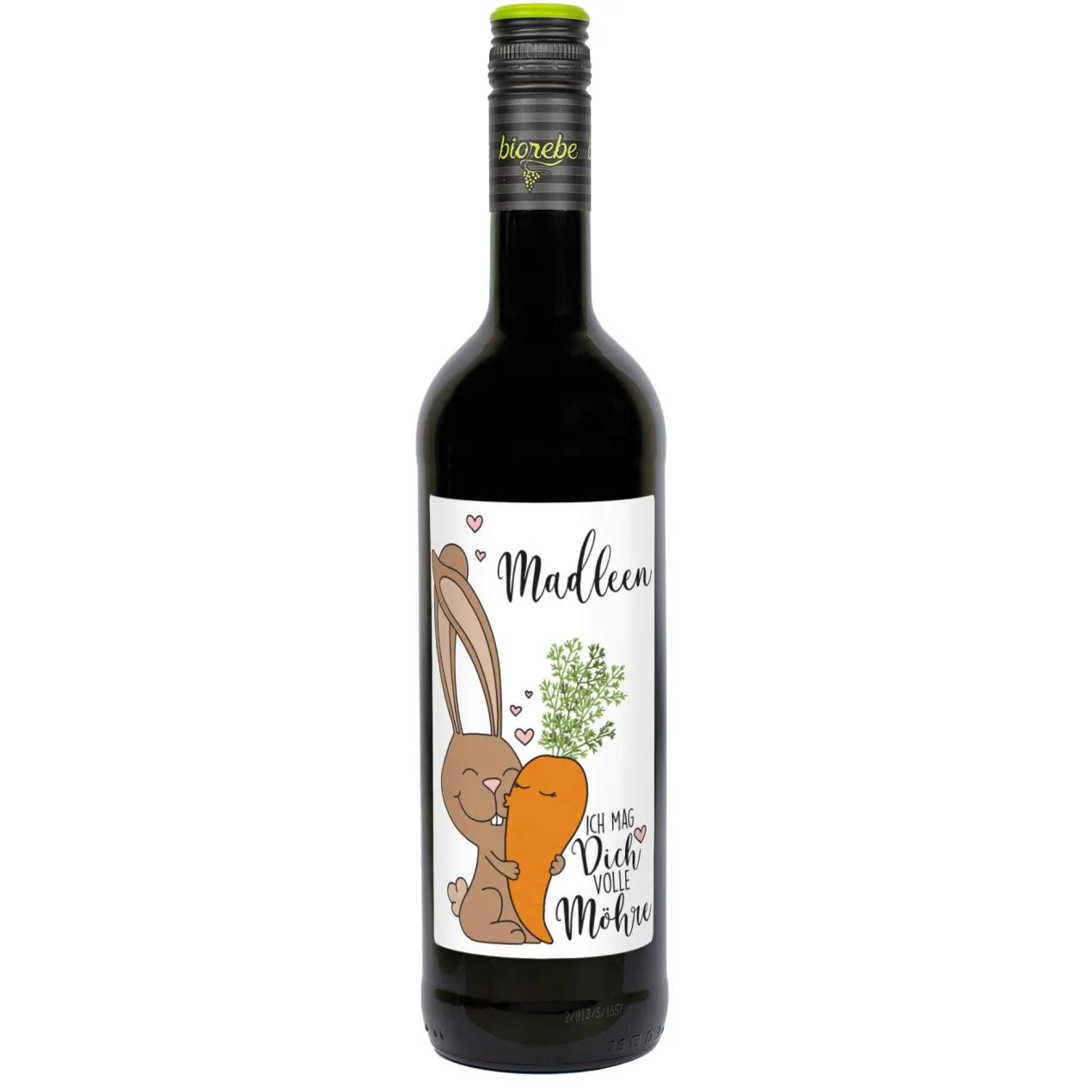 Ich mag Dich volle Möhre! - Biorebe Wein mit Wunschname | Bienenfreundlich & Nachhaltig