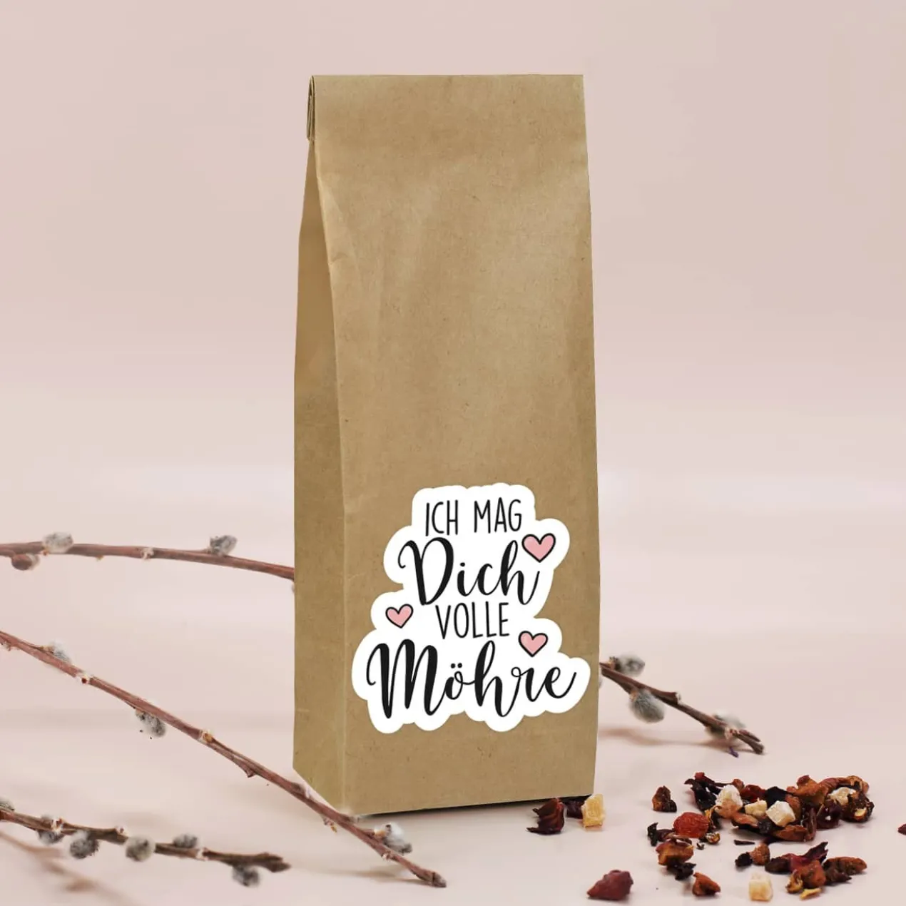 Ich mag Dich volle Möhre! - Geschenkset mit Wunschname