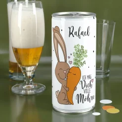 Ich mag Dich volle Möhre! - 1 Liter Bierdose mit Wunschname