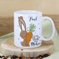 Ich mag Dich volle Möhre! - Tasse mit Wunschname