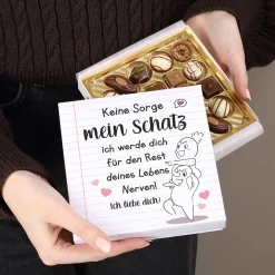 Ich werde dich immer nerven! - 100g Lindt Pralinen mit Ihrem Wunschtext bedruckt