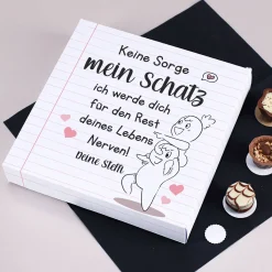 Ich werde dich immer nerven! - 100g Lindt Pralinen mit Ihrem Wunschtext bedruckt