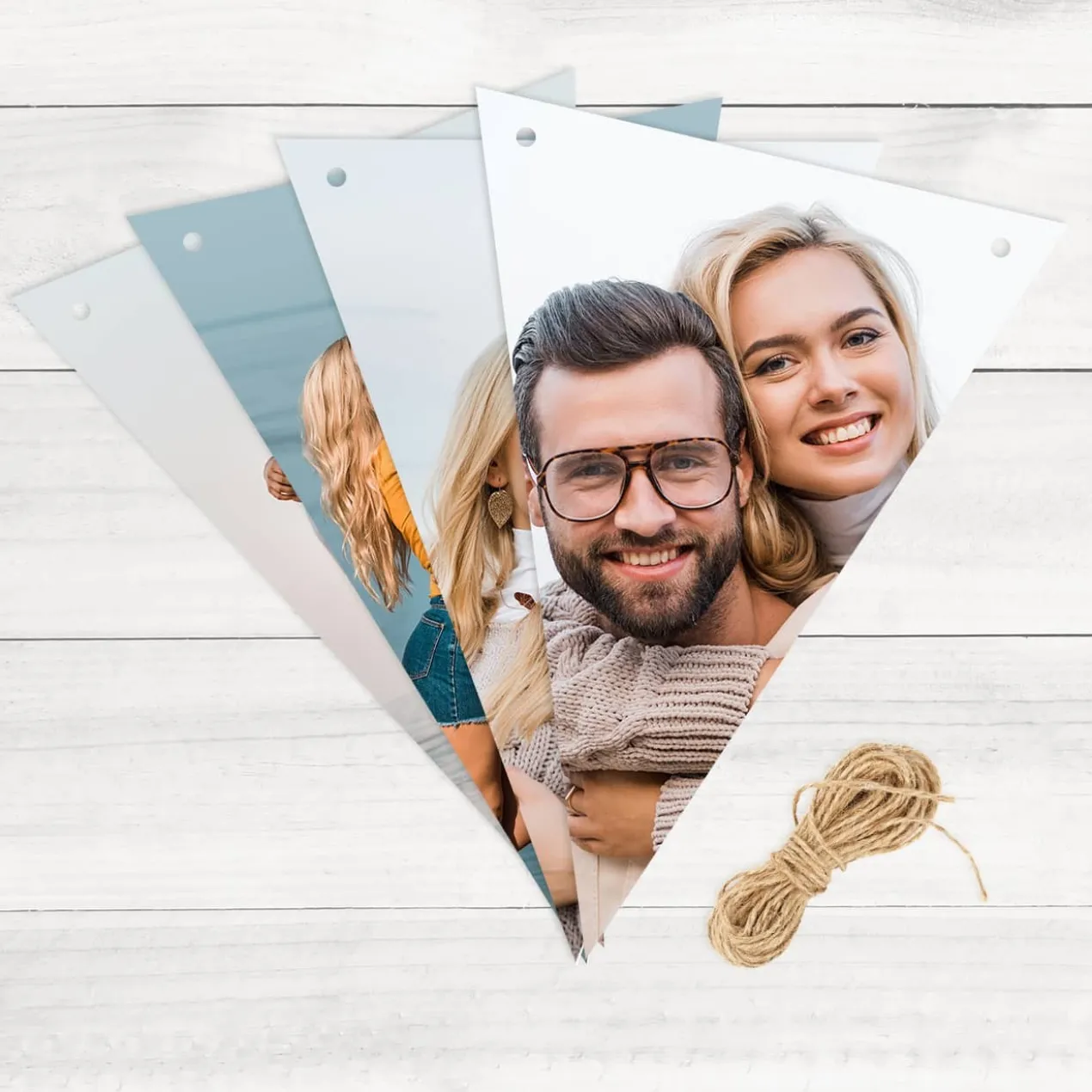 Individuelle Fotogirlande mit Ihren Wunschfotos