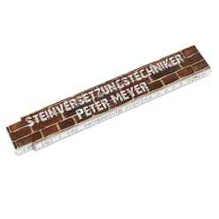 Individueller Zollstock für Maurer