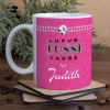 Individuelle Tasse mit Namensaufdruck für die Tussi