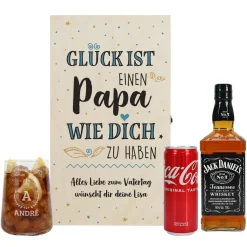 Jack Daniels Geschenkset für den besten Papa zum Vatertag oder Geburtstag