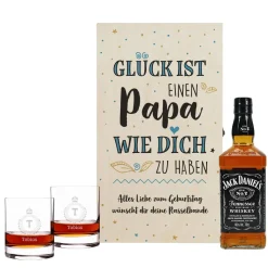 Jack Daniels Geschenkset für den besten Papa zum Vatertag oder Geburtstag