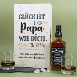 Jack Daniels Geschenkset für den besten Papa zum Vatertag oder Geburtstag