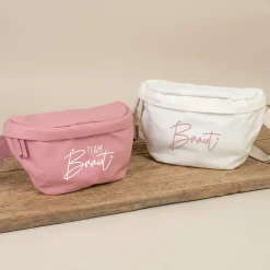 JGA Bauchtasche für Braut & Team Braut | Junggesellenabschied Tasche in Rosa oder Creme für Frauen
