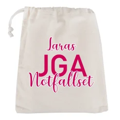 JGA Notfallset-Sack mit dem Namen der Braut | 2 Größen wählbar