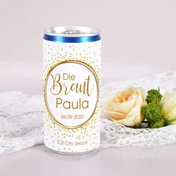 JGA-Secco für Braut und Team Braut mit Name und Datum