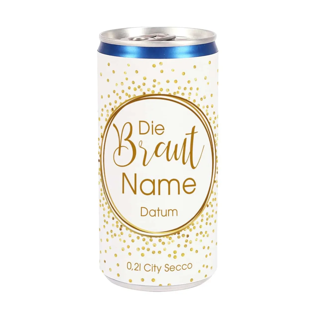 JGA-Secco für Braut und Team Braut mit Name und Datum