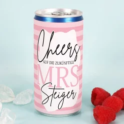 JGA-Secco für die Braut mit Wunschname | Cheers! Auf die zukünftige Mrs.