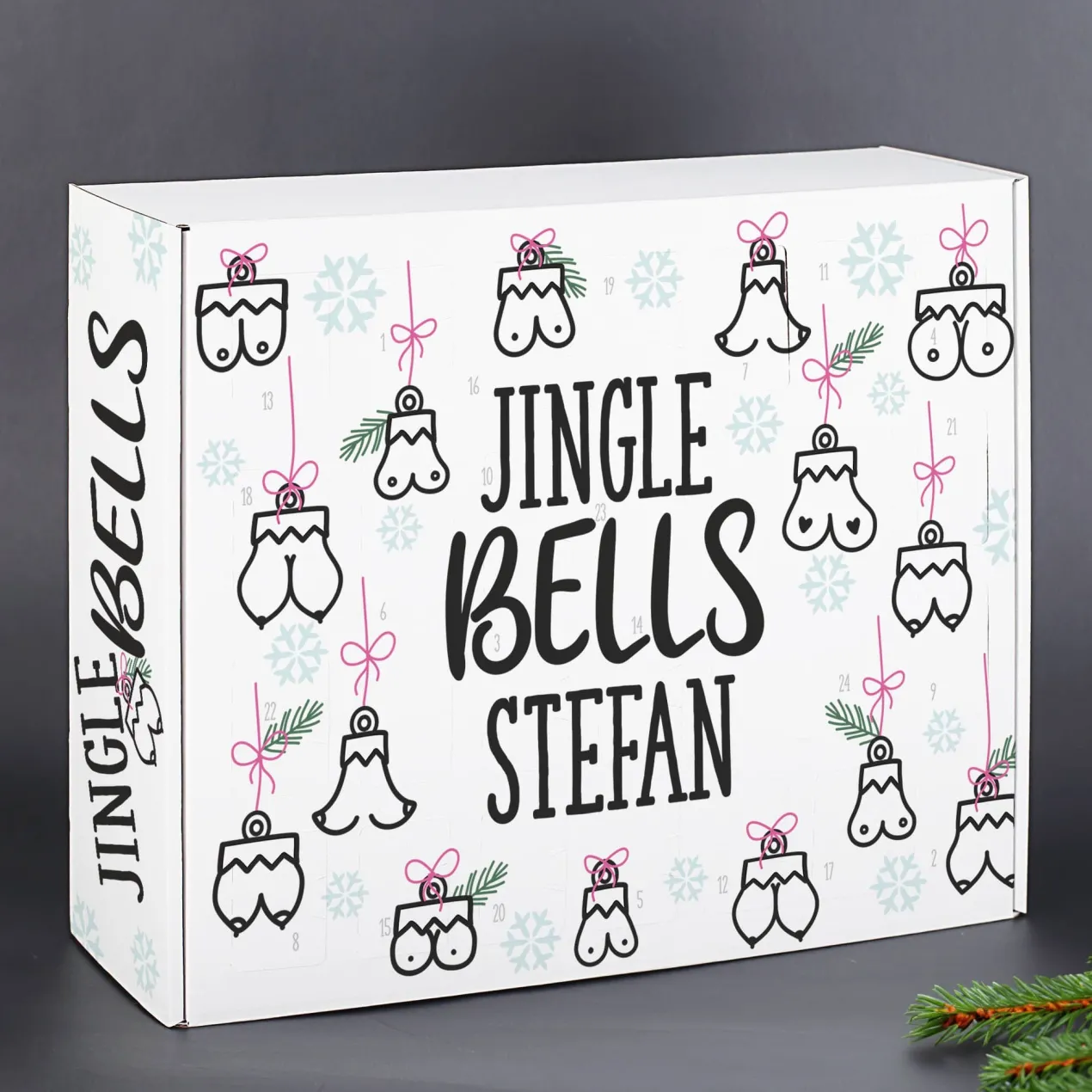Jingle Bells - Busen Adventskalender zum selbst befüllen