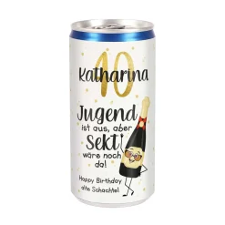 Jugend ist aus, aber Sekt wäre noch da! - Seccodose zum Geburtstag