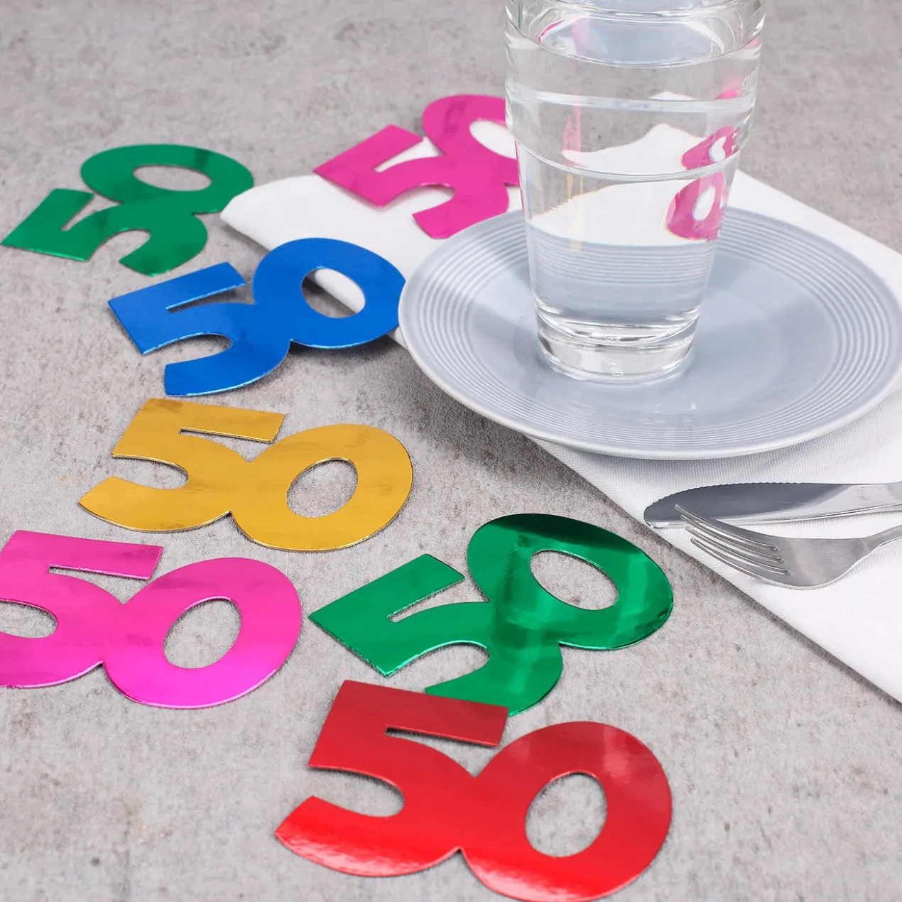 Jumbo-Konfetti zum 50.Geburtstag