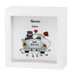 Just Married - Bilderrahmenspardose zur Hochzeit