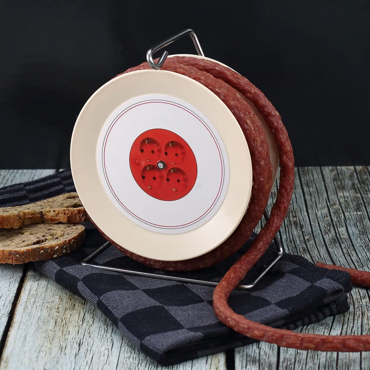 Kabeltrommel Salami - Die wahrscheinlich längste Männerpraline der Welt - mit Name